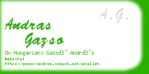 andras gazso business card